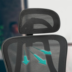 Chaise de bureau Bryden, noire