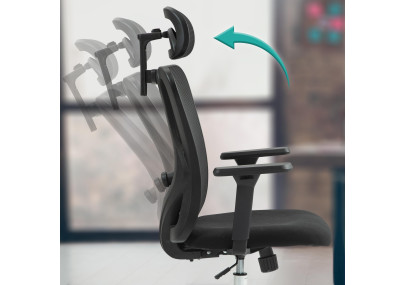 Chaise de bureau Bryden, noire