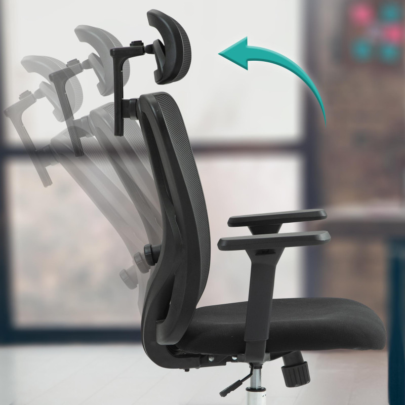 Chaise de bureau Bryden, noire