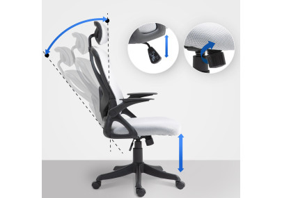 Silla de oficina Taos Gris