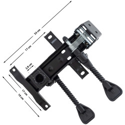 Siège pour chaise de bureau Castle Black