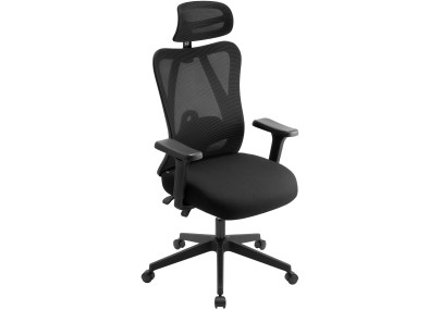 Chaise de bureau Elisha, noire