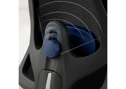 Chaise de bureau Elisha, noire