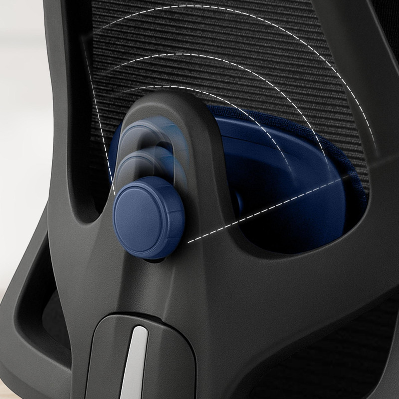 Chaise de bureau Elisha, noire