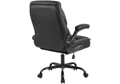 Chaise de bureau Medfield, similicuir, noire