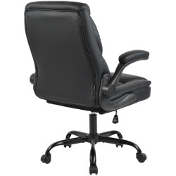 Chaise de bureau Medfield, similicuir, noire