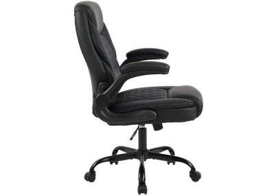 Silla de oficina Medfield de piel sintética Negro