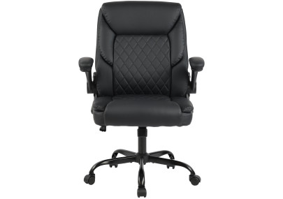 Silla de oficina Medfield de piel sintética Negro