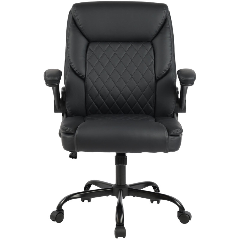 Chaise de bureau Medfield, similicuir, noire