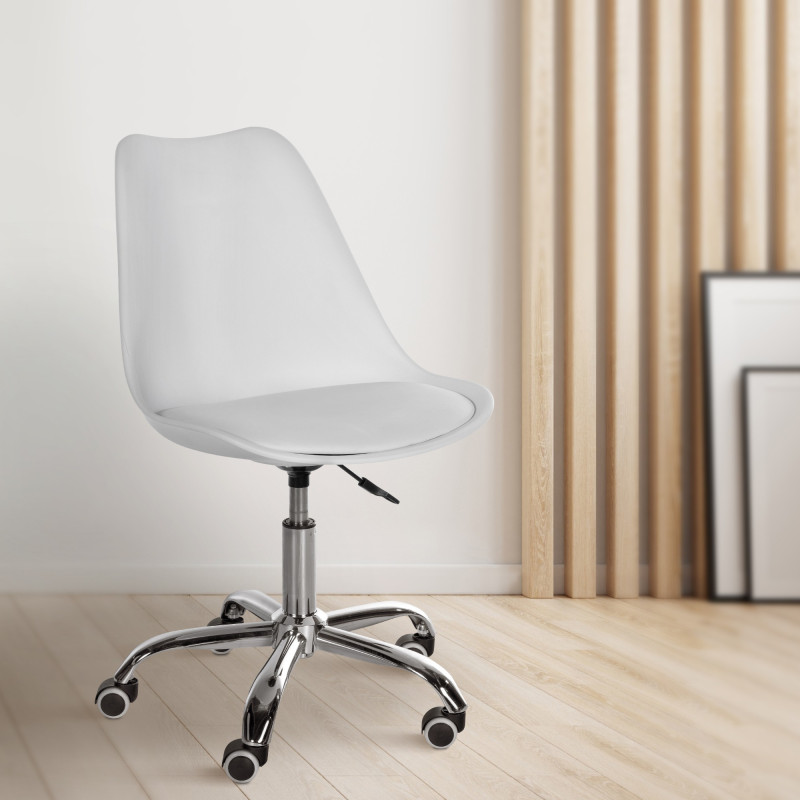 Tabouret de travail blanc Laflin