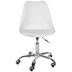 Tabouret de travail blanc Laflin