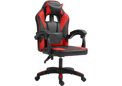 Tabouret de bar Shanghai, similicuir, blanc/gris