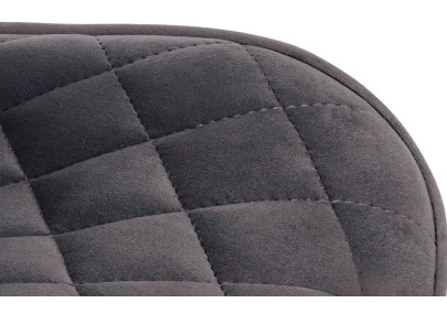 Sgabello da bar Minosa grigio scuro,Velluto