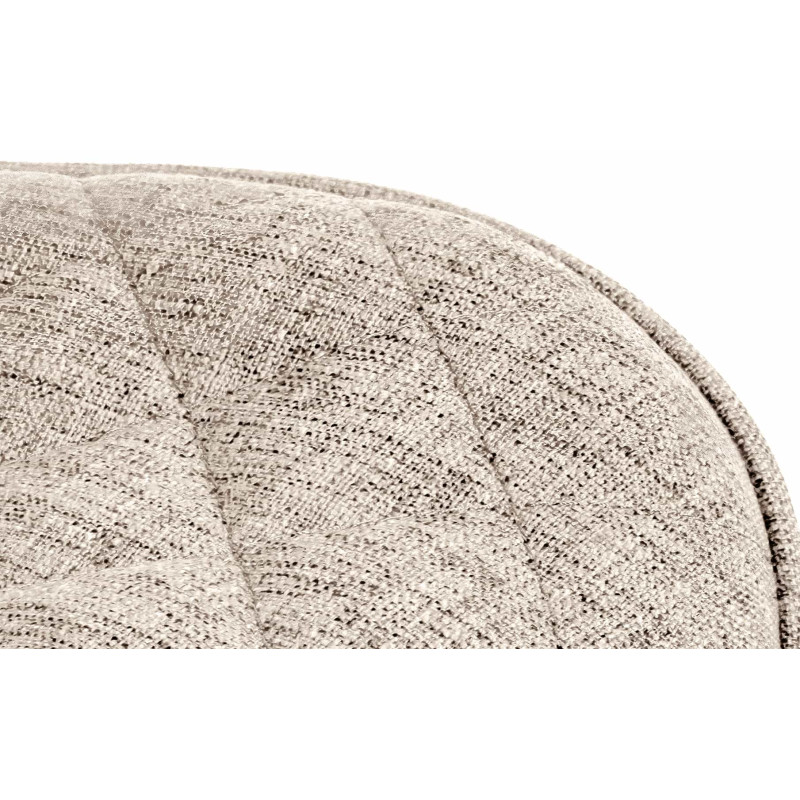 Tabouret de bar en tissu Minosa taupe