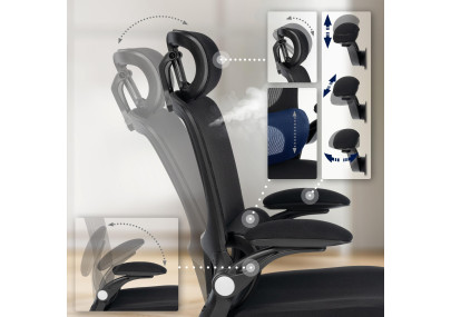 Chaise de bureau Newberg, noire