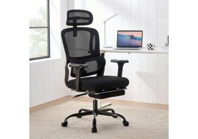 Silla de Oficina Mankato Negro