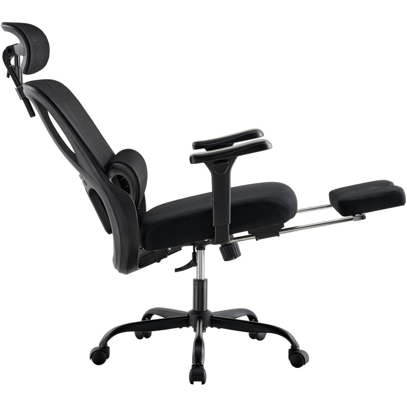 Chaise de bureau Mankato, noire