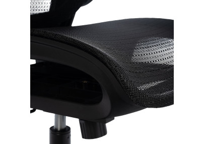 Chaise de bureau Kaylee, noire