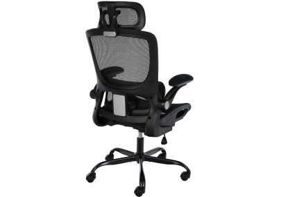 Chaise de bureau Kaylee, noire