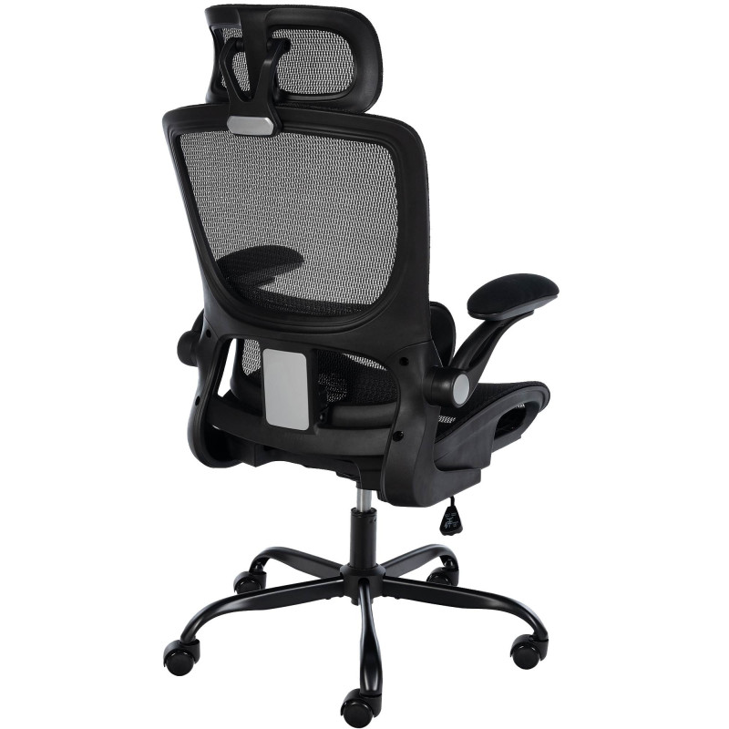 Chaise de bureau Kaylee, noire