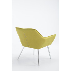 Fauteuil Caracas en tissu vert