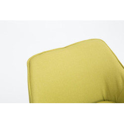 Fauteuil Caracas en tissu vert