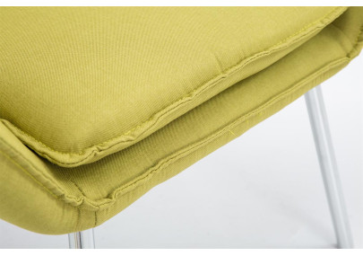 Fauteuil Caracas en tissu vert