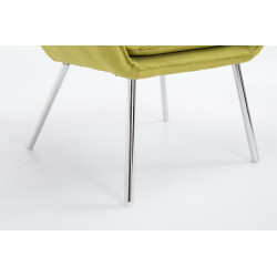 Fauteuil Caracas en tissu vert