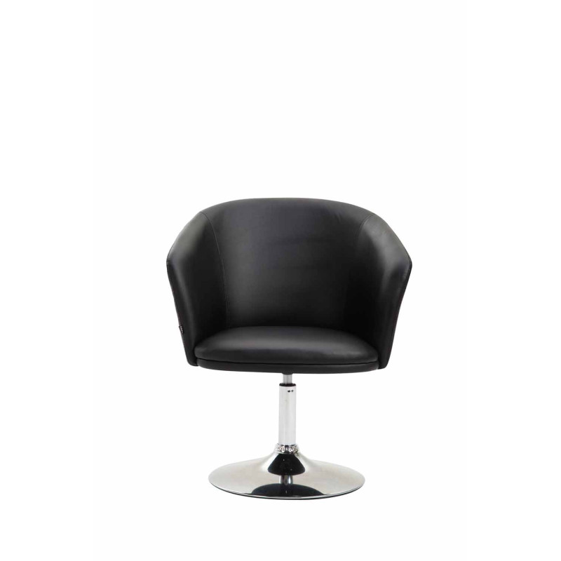 Fauteuil Lounger Arcade en similicuir noir