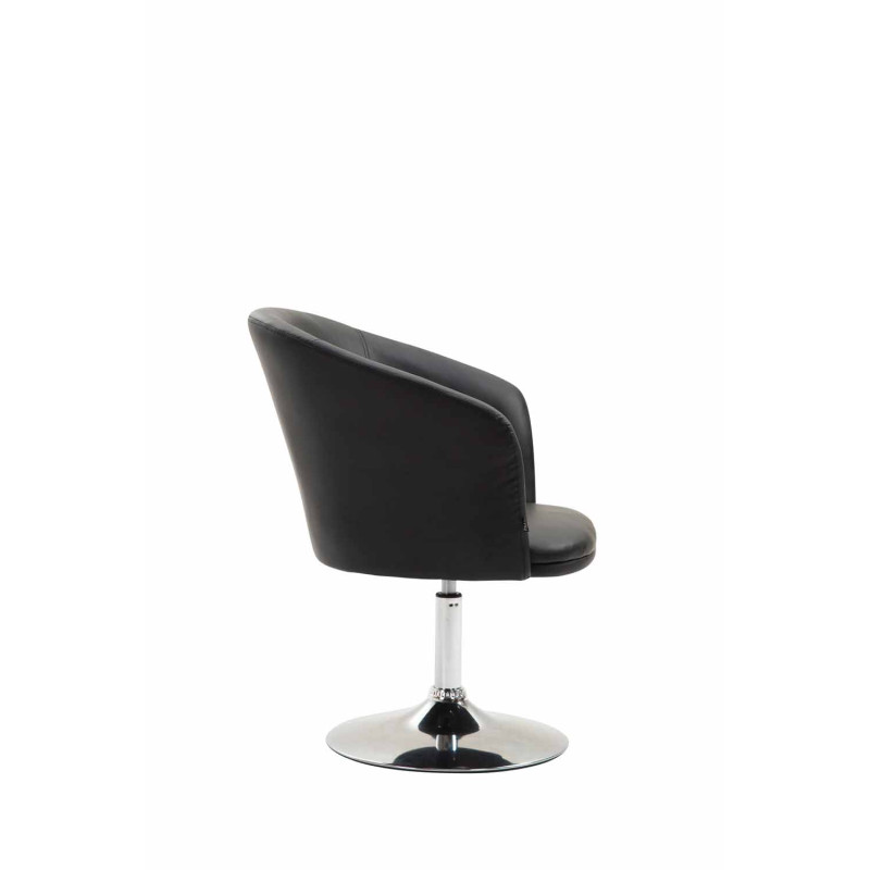 Fauteuil Lounger Arcade en similicuir noir