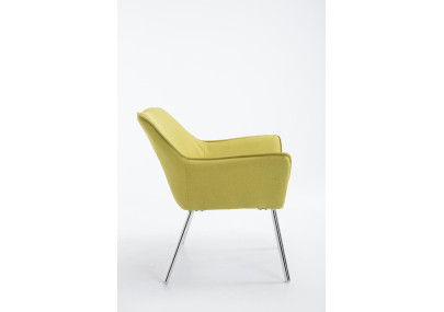 Poltroncina lounge Caracas in tessuto verde