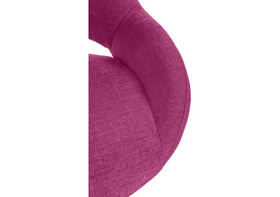 Sgabello Milet Tessuto viola,bianco