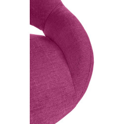 Sgabello Milet Tessuto viola,bianco