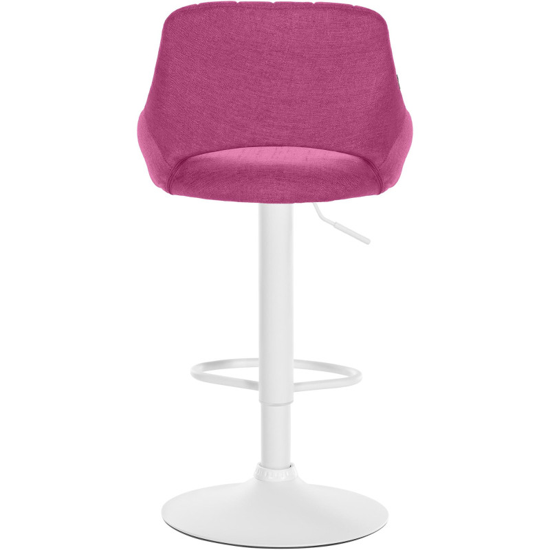 Sgabello Milet Tessuto viola,bianco