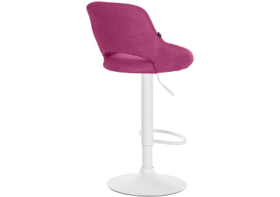 Sgabello Milet Tessuto viola,bianco
