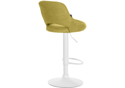 Sgabello Milet Tessuto verde,bianco