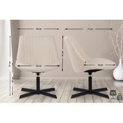 Fauteuil Granby, crème