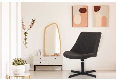 Sedia da Lounge Granby grigio scuro