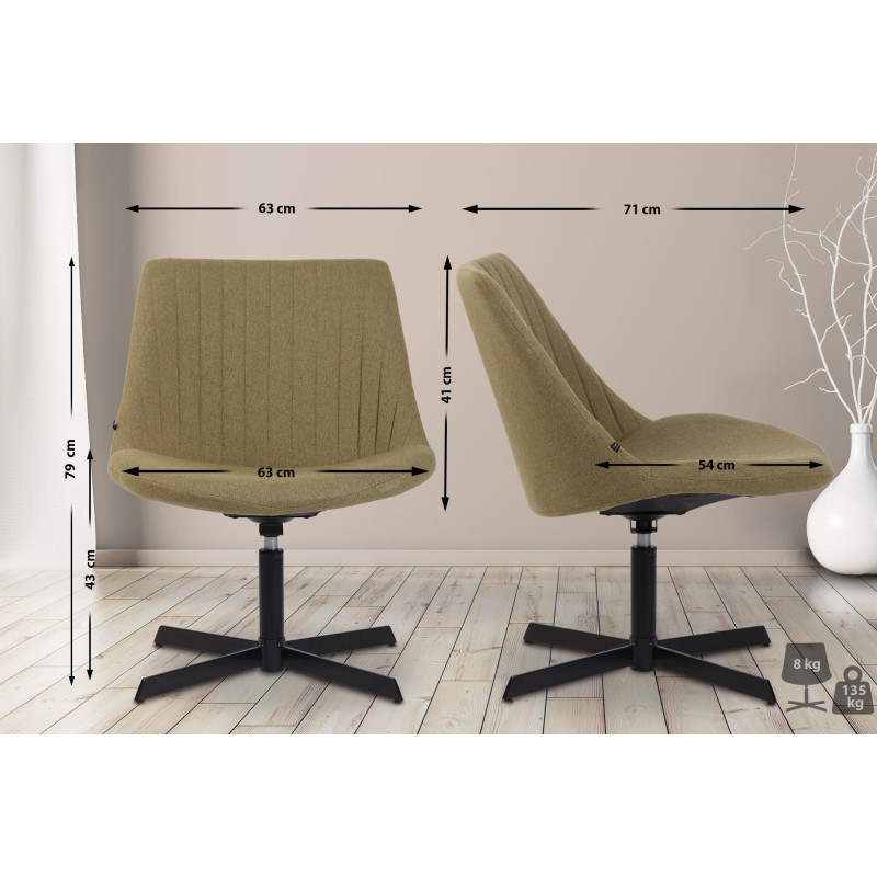 Chaise longue Granby, verte