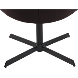 Sedia da lounge Welland in similpelle marrone