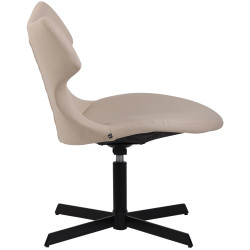 Chaise longue Welland, similicuir, crème