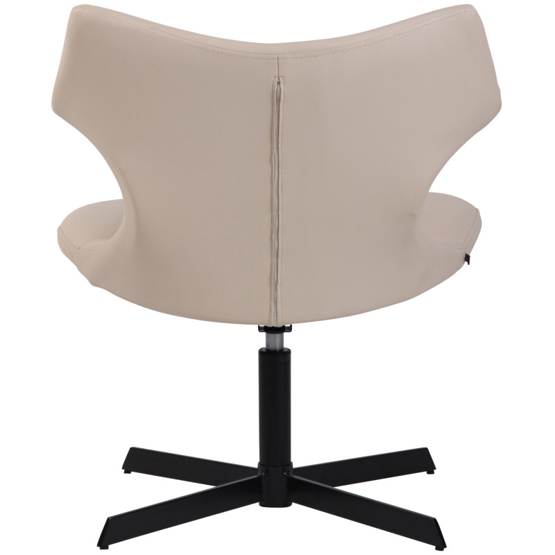 Chaise longue Welland, similicuir, crème