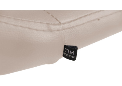 Chaise longue Welland, similicuir, crème