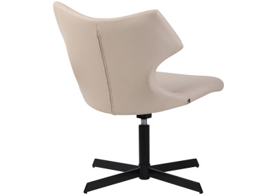 Chaise longue Welland, similicuir, crème