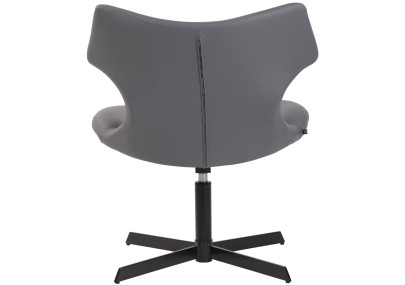 Chaise longue Welland en similicuir gris