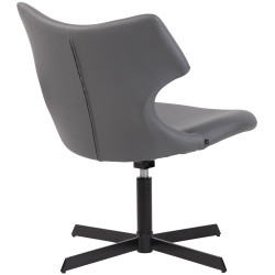 Chaise longue Welland en similicuir gris