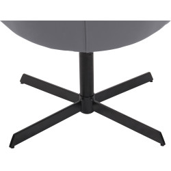 Chaise longue Welland en similicuir gris