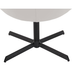 Chaise longue Welland en similicuir blanc