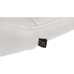 Chaise longue Welland en similicuir blanc