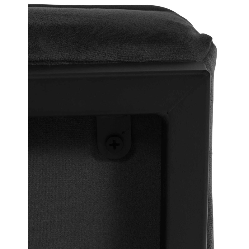 Sillón Avon en terciopelo Negro